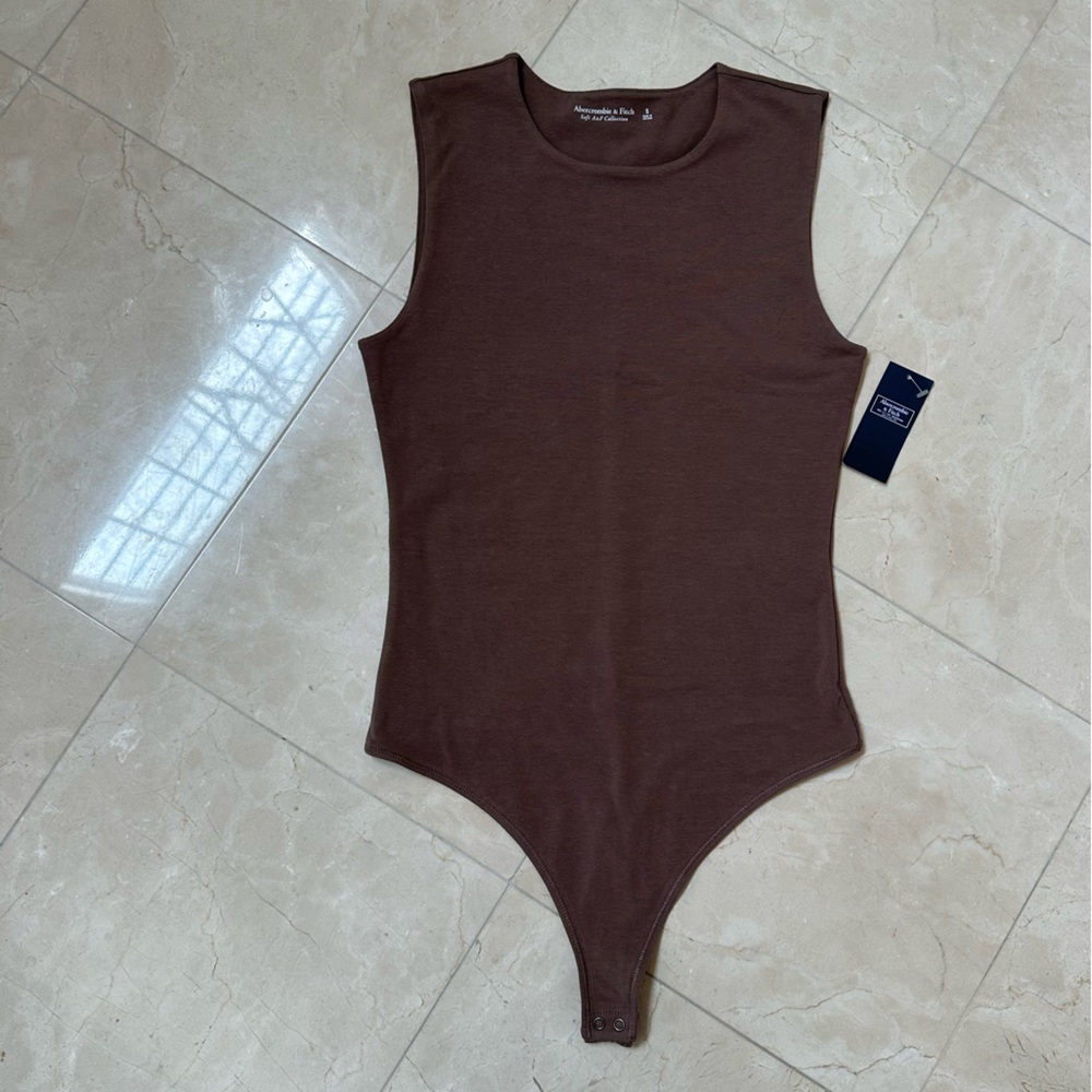 A&F Brown Sleeveless Bodysuit